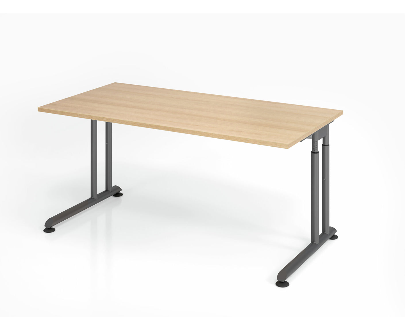 Schreibtisch Z-Serie | inkl. Kabelwanne | C-Fuß | höheneinstellbar