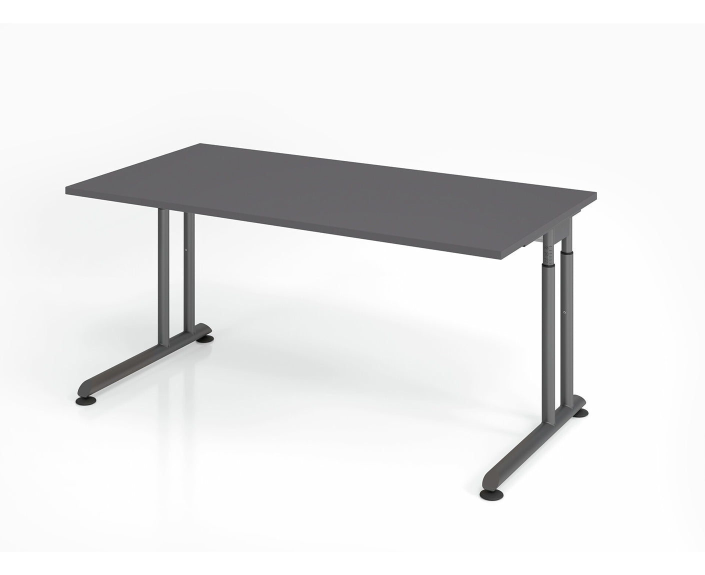 Schreibtisch Z-Serie | inkl. Kabelwanne | C-Fuß | höheneinstellbar