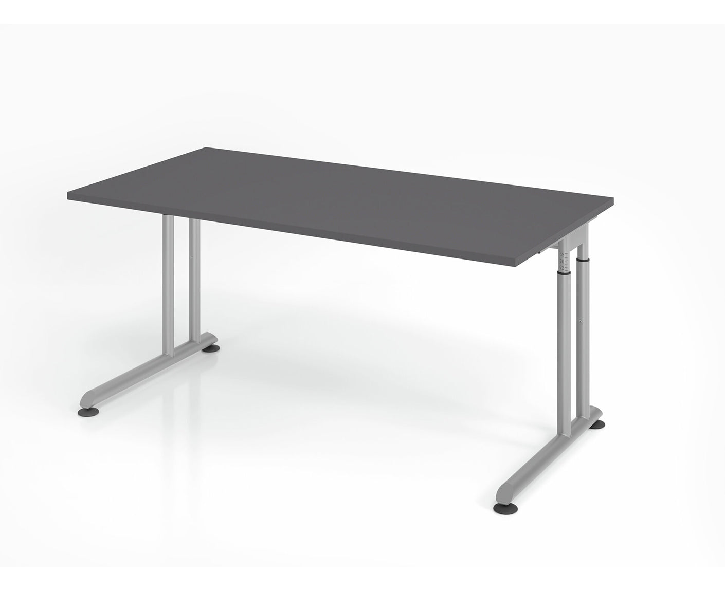 Schreibtisch Z-Serie | inkl. Kabelwanne | C-Fuß | höheneinstellbar
