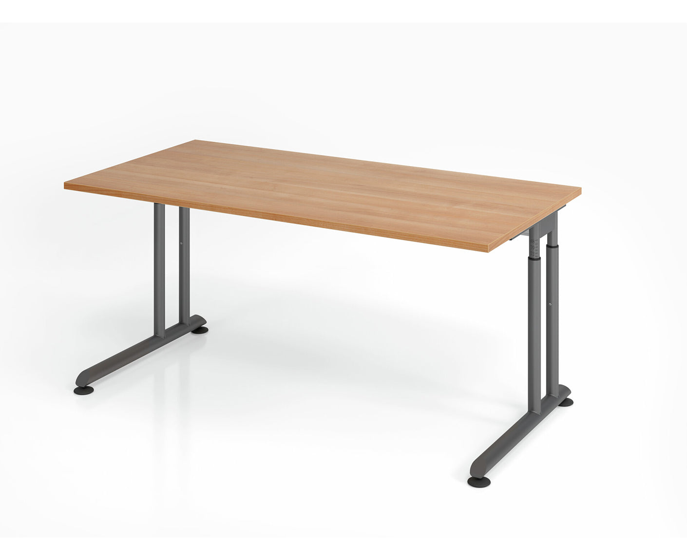 Schreibtisch Z-Serie | inkl. Kabelwanne | C-Fuß | höheneinstellbar
