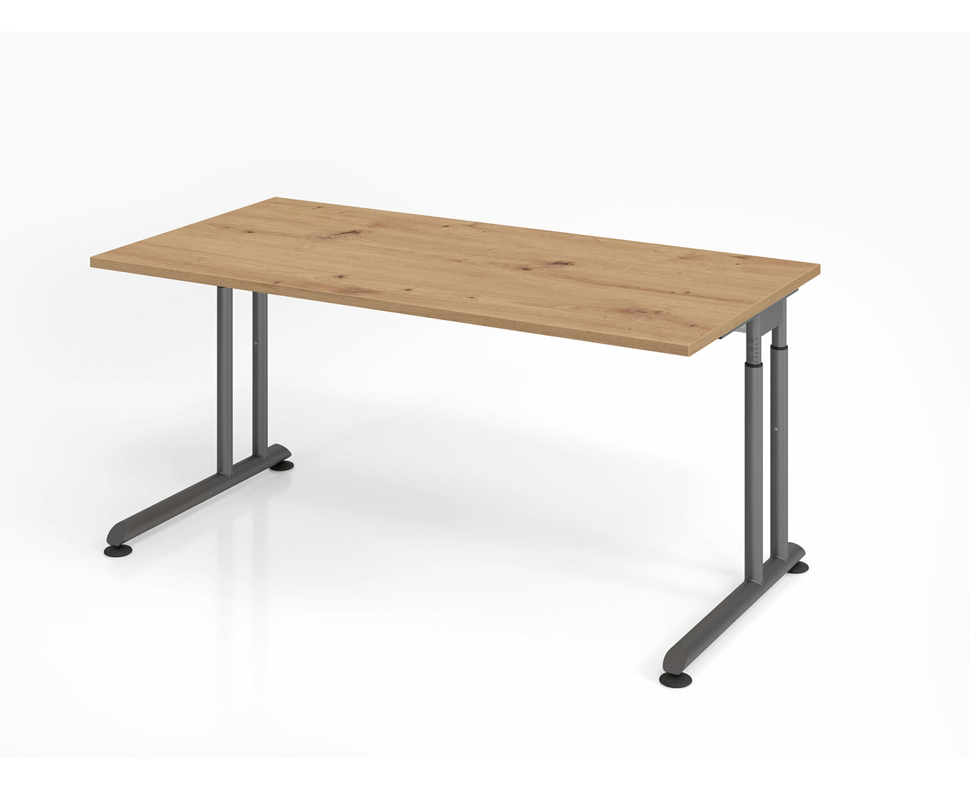 Schreibtisch Z-Serie | inkl. Kabelwanne | C-Fuß | höheneinstellbar