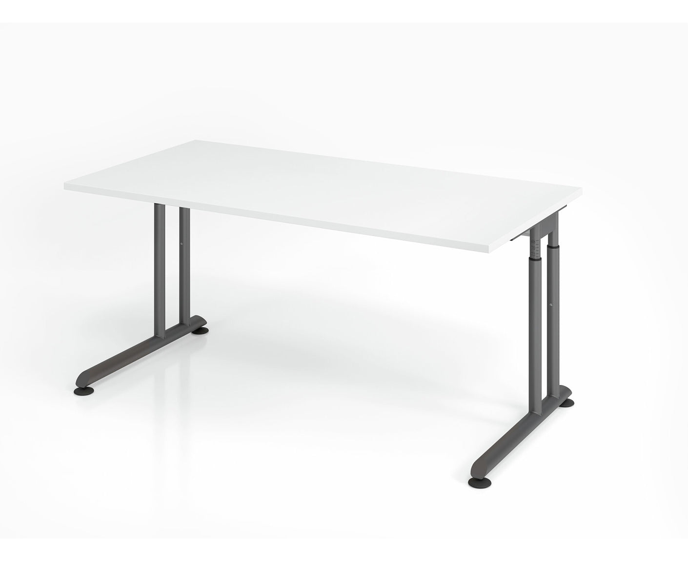 Schreibtisch Z-Serie | inkl. Kabelwanne | C-Fuß | höheneinstellbar