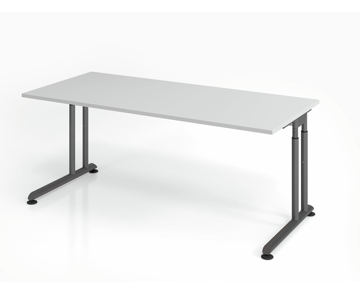 Schreibtisch Z-Serie | inkl. Kabelwanne | C-Fuß | höheneinstellbar