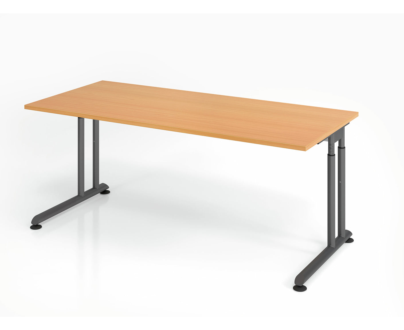 Schreibtisch Z-Serie | inkl. Kabelwanne | C-Fuß | höheneinstellbar