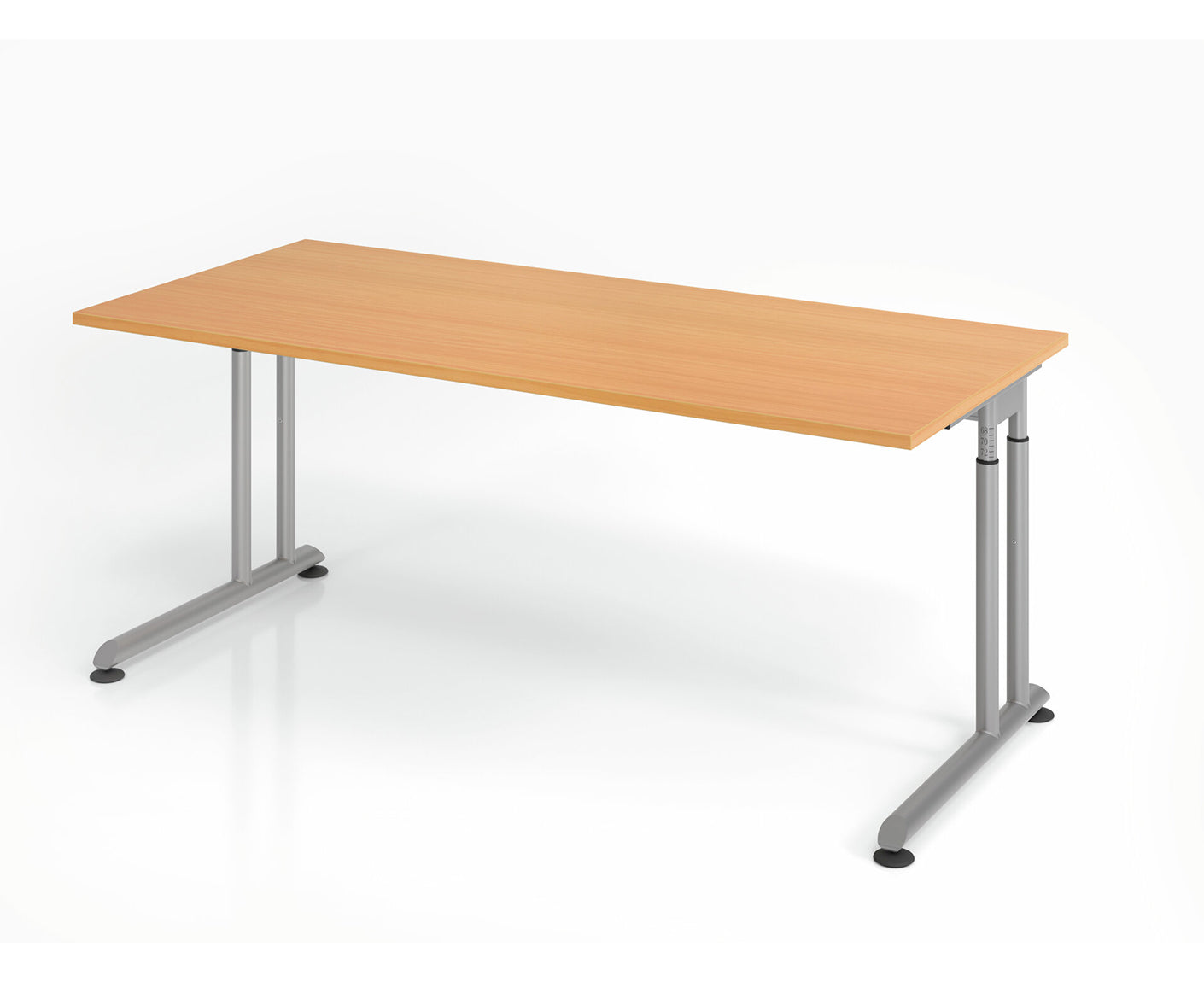 Schreibtisch Z-Serie | inkl. Kabelwanne | C-Fuß | höheneinstellbar
