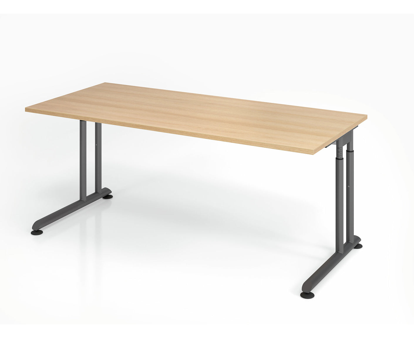 Schreibtisch Z-Serie | inkl. Kabelwanne | C-Fuß | höheneinstellbar