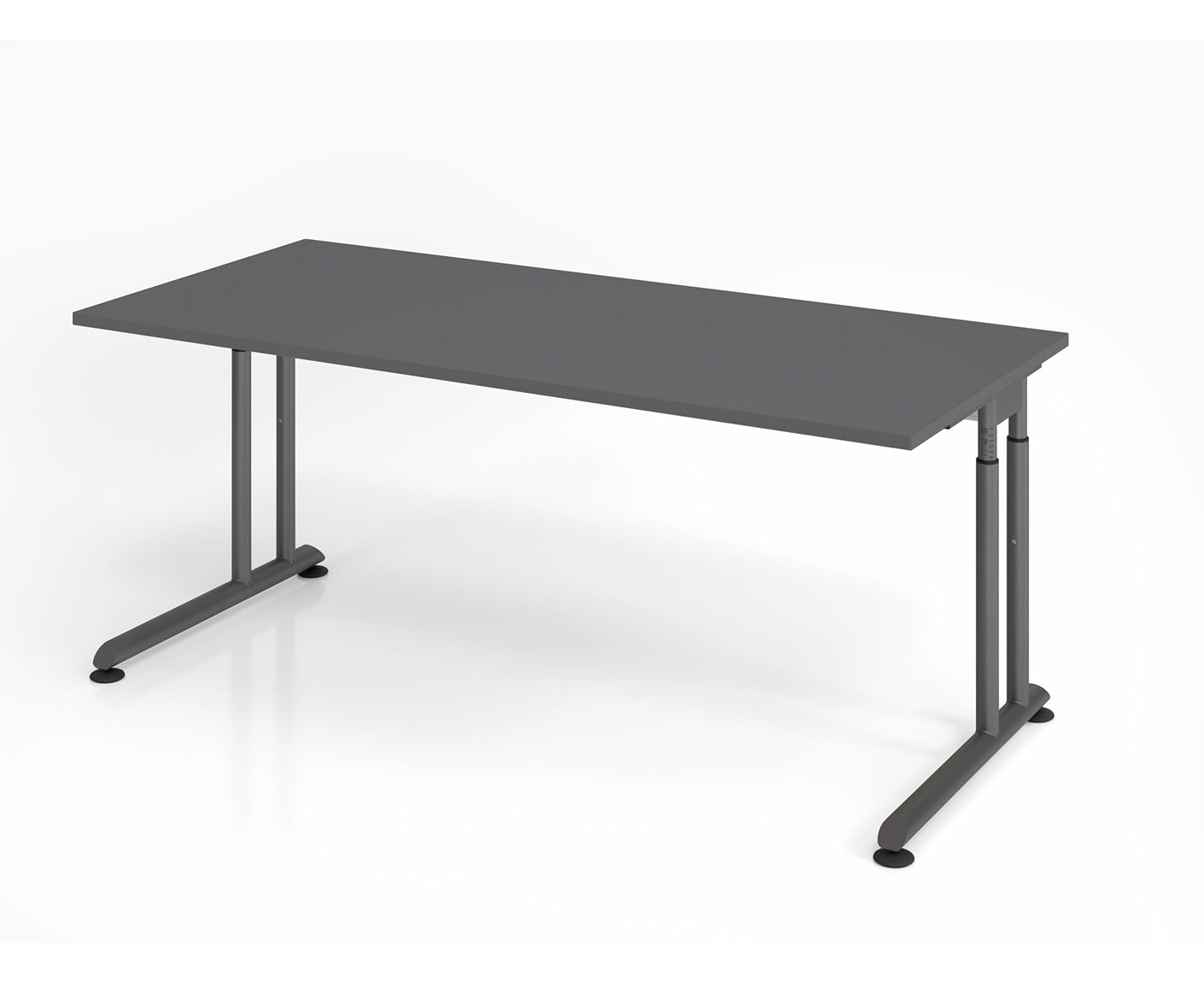Schreibtisch Z-Serie | inkl. Kabelwanne | C-Fuß | höheneinstellbar