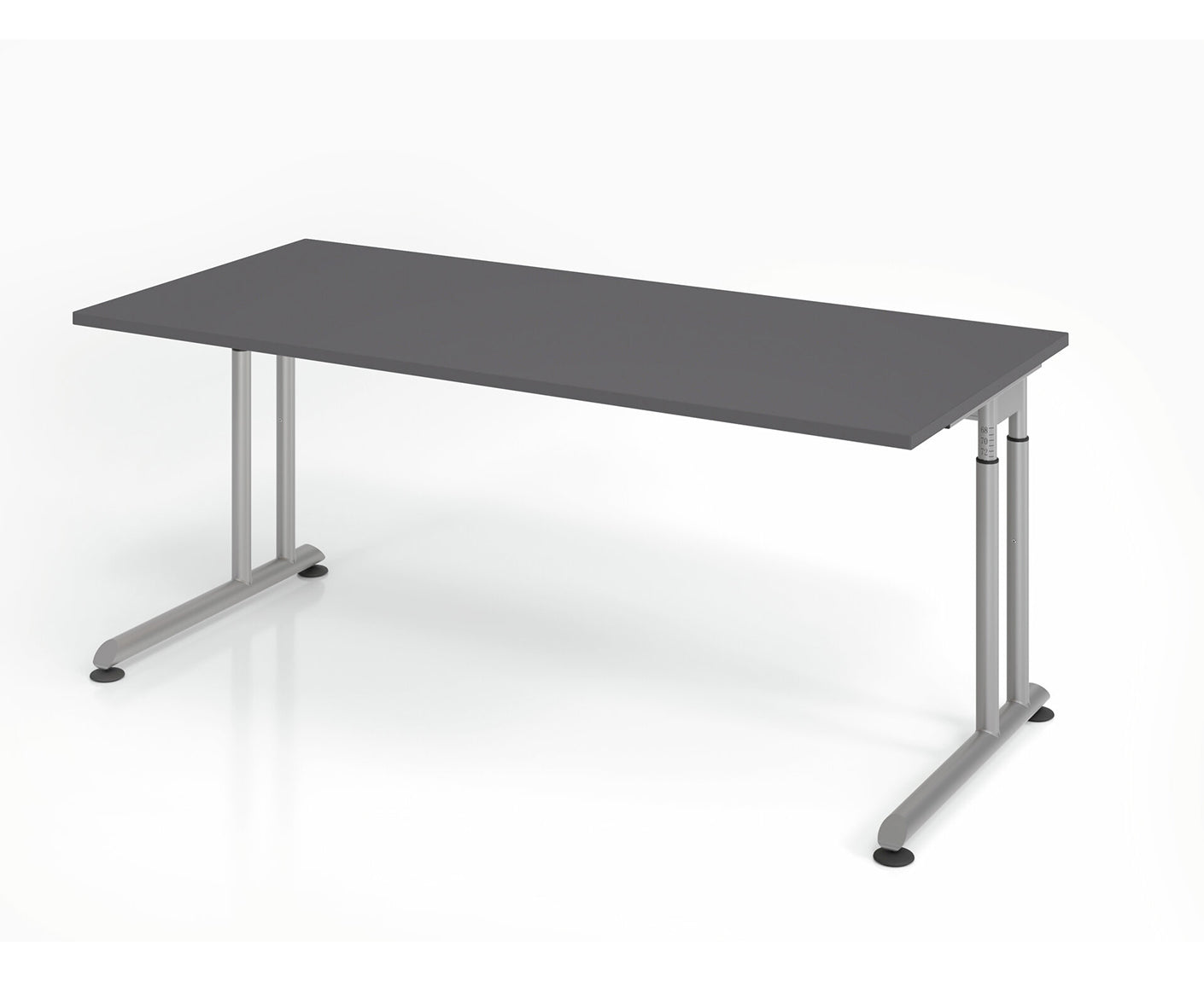 Schreibtisch Z-Serie | inkl. Kabelwanne | C-Fuß | höheneinstellbar
