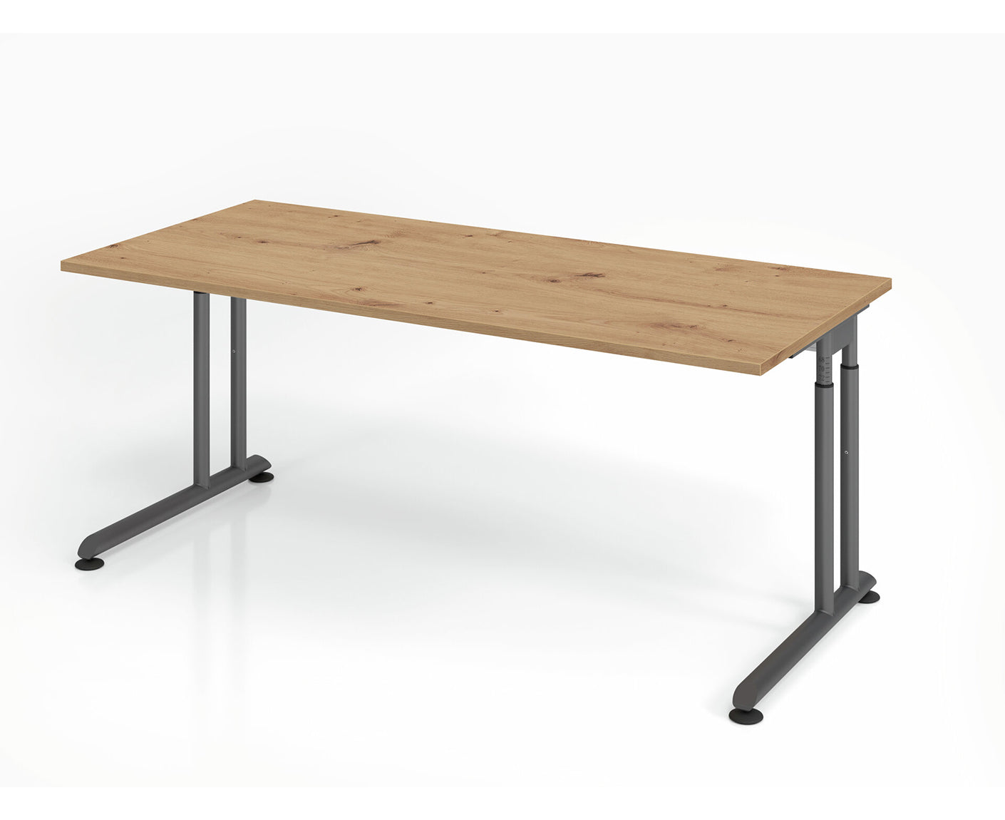 Schreibtisch Z-Serie | inkl. Kabelwanne | C-Fuß | höheneinstellbar