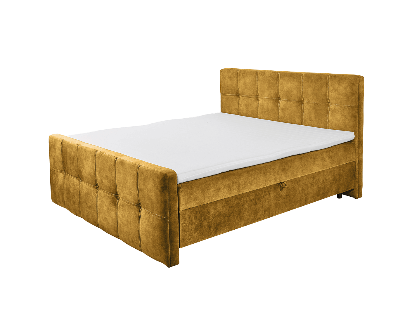 Valetta Boxbett / Polsterbett Doppelbett mit Bettkasten, Farbe und Größe wählbar