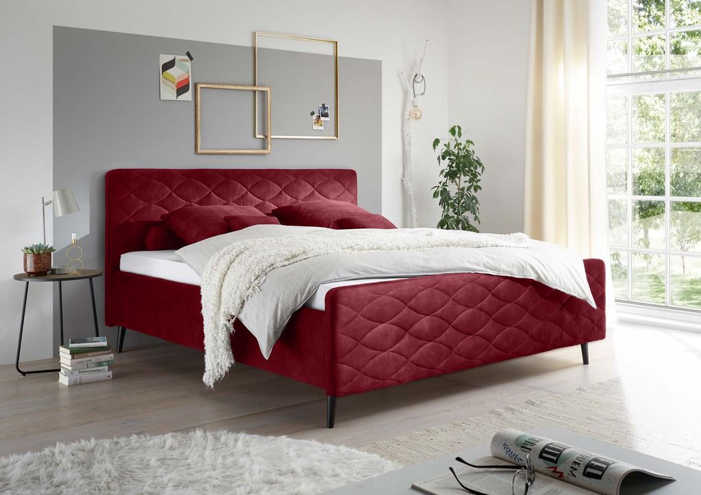 Mario A Polsterbett Doppelbett, Samt