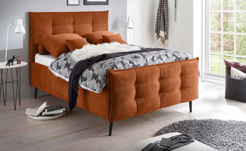 Mario B Polsterbett Einzelbett, Samt