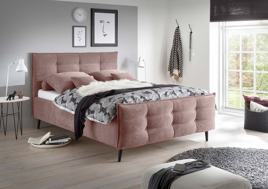 Mario B Polsterbett Einzelbett, Webstoff