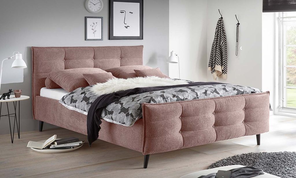 Mario B Polsterbett Doppelbett, Webstoff