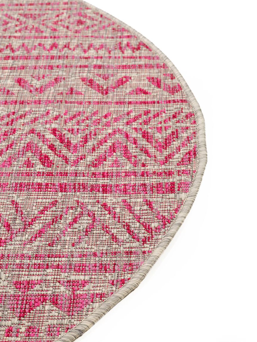In- & Outdoor Teppich rund Cleo Rosa