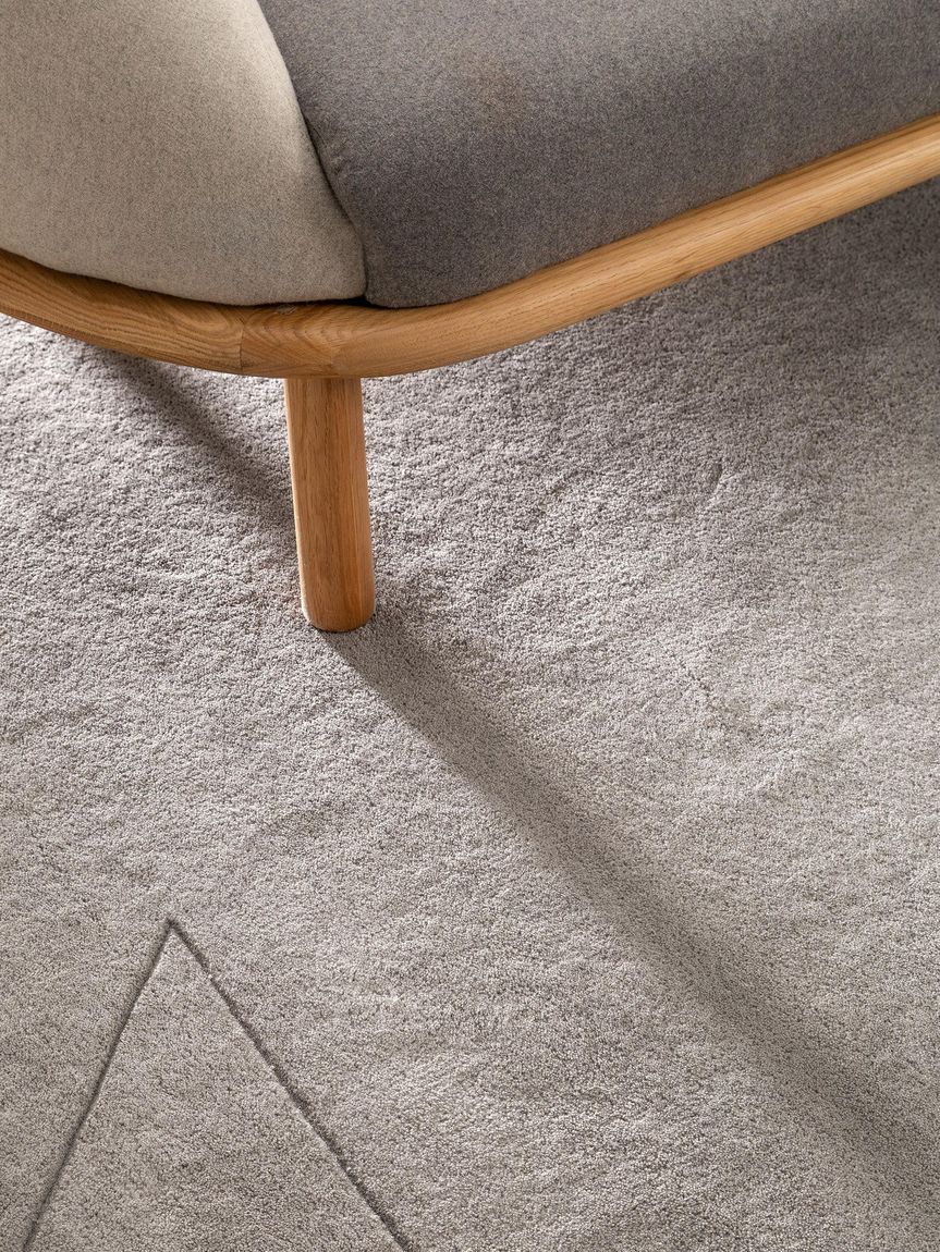 Wollteppich Bent Grau