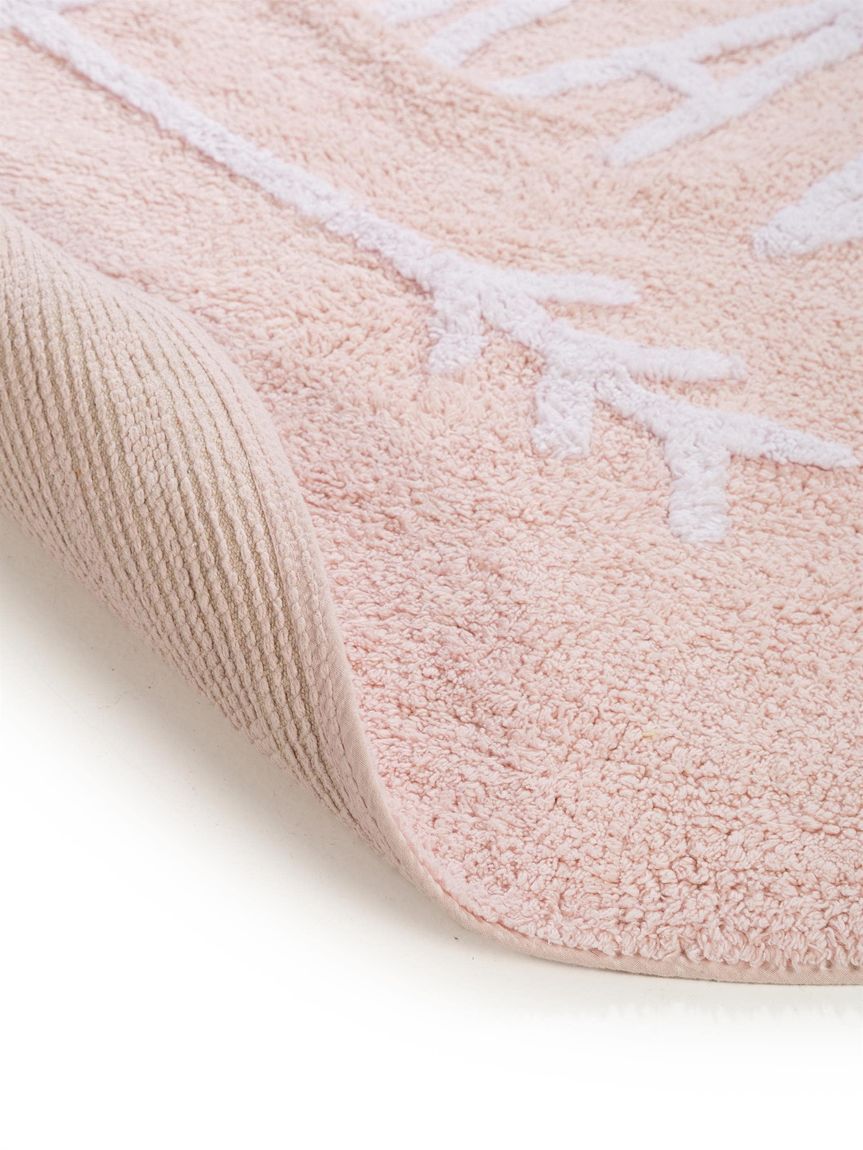 Waschbarer Kinderteppich Inka Ø 150 cm rund Rosa