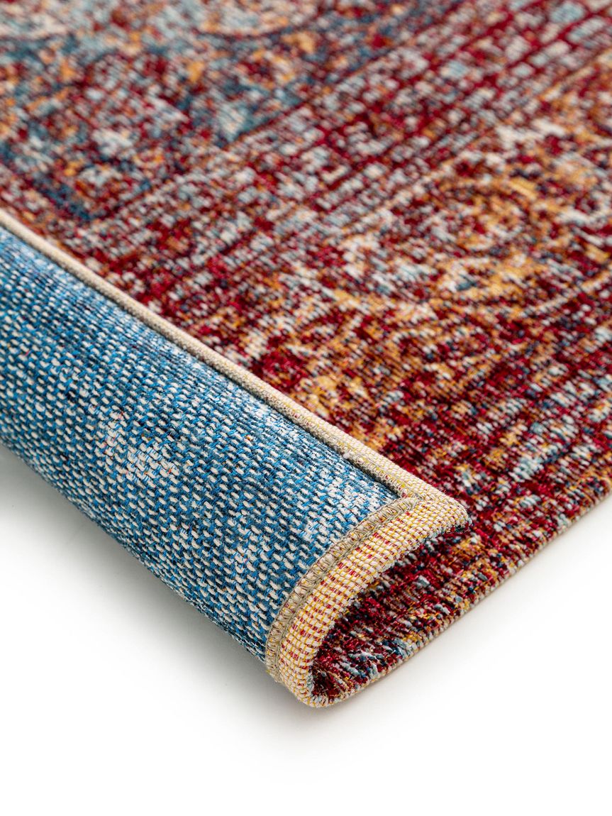 Flachgewebeteppich Aura Bunt