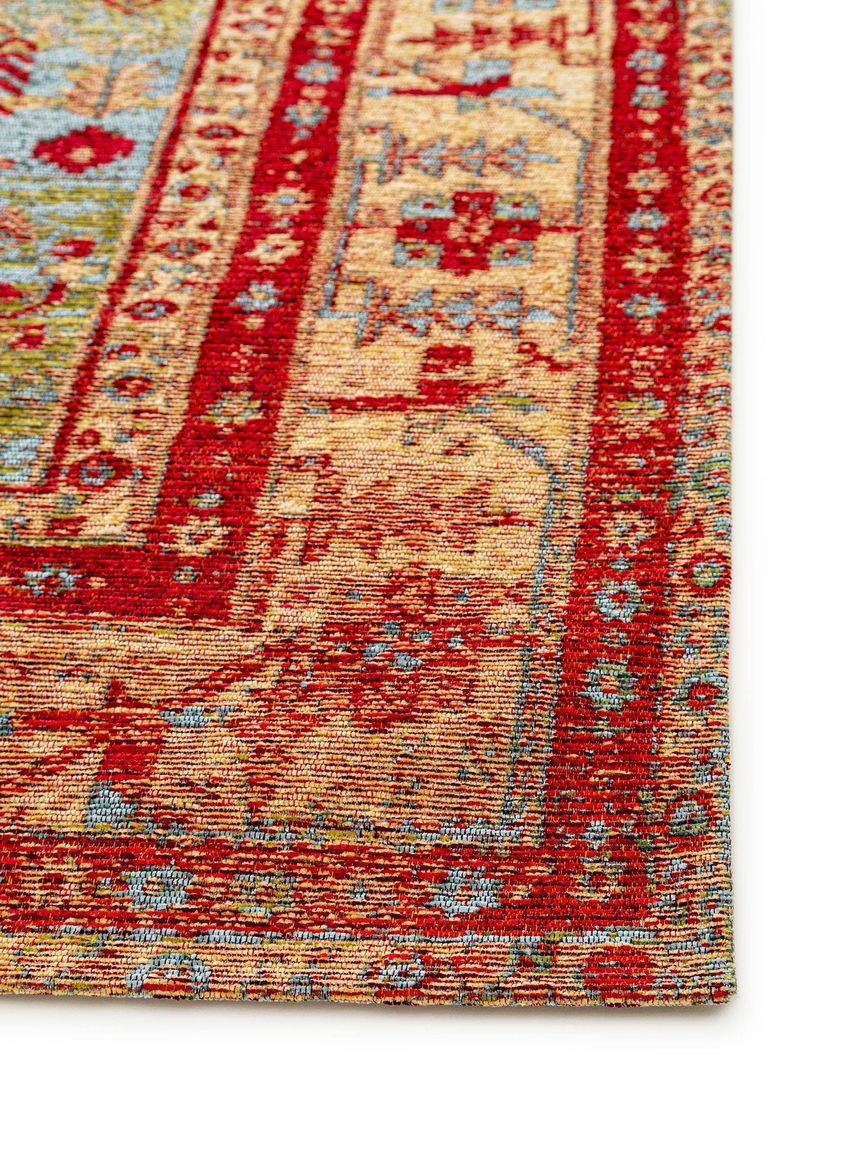 Flachgewebeteppich Aura Rot