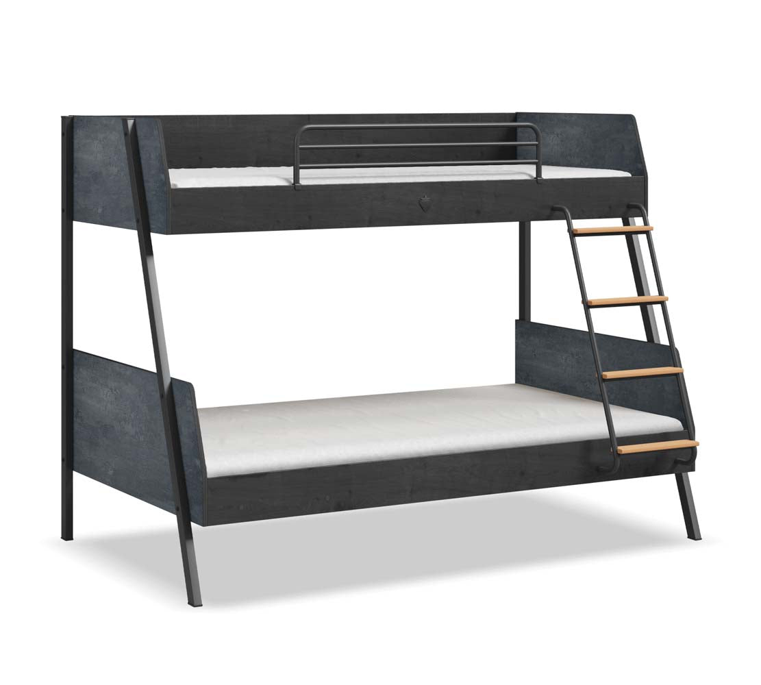 Cilek DARK METAL Etagenbett 90x200cm / 120x200cm Schwarz