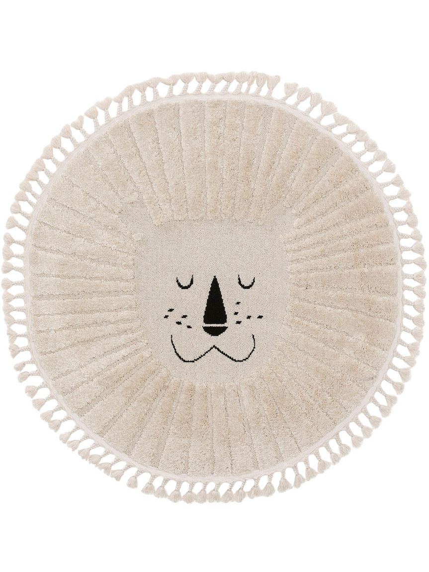 Kinderteppich Momo Ø 120 cm rund Creame
