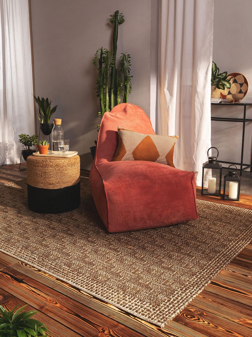 In- & Outdoor Teppich Kenya Creame / Beige