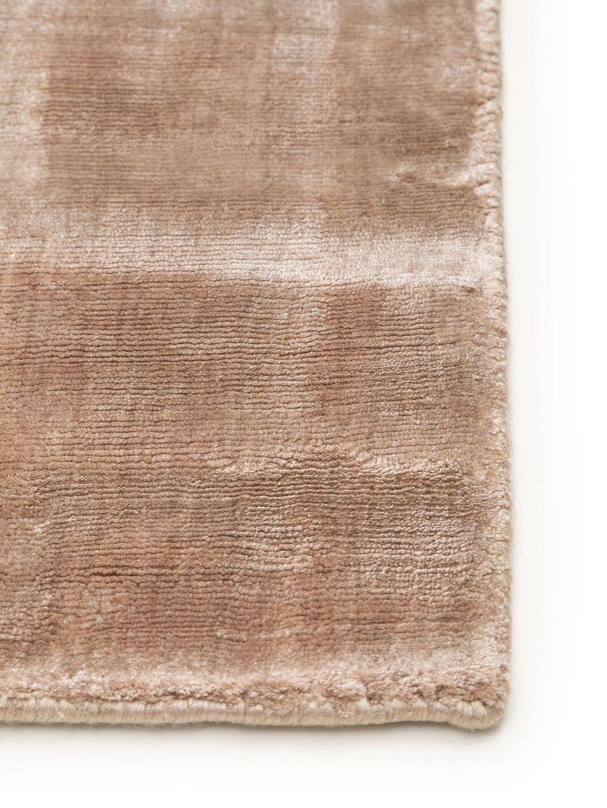 Viskoseteppich Nela 160x160 cm Taupe