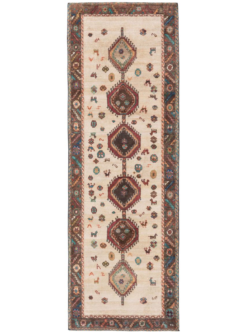 Läufer Mara 80x240 cm Beige / Rot