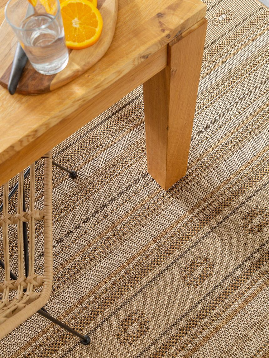 In- & Outdoor Teppich Riso Beige