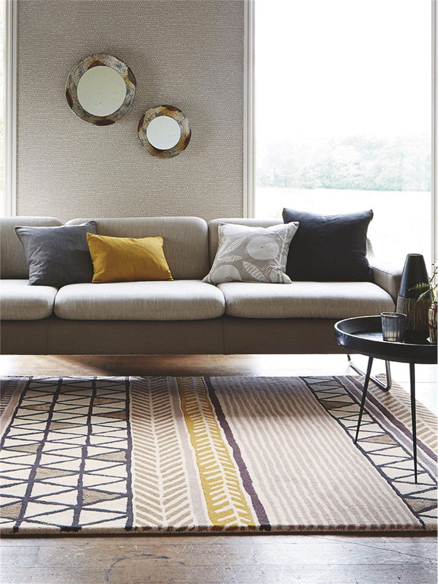 Wollteppich Raita 200x280 cm Taupe