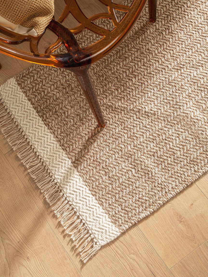 Wollteppich / Läufer Kim Beige