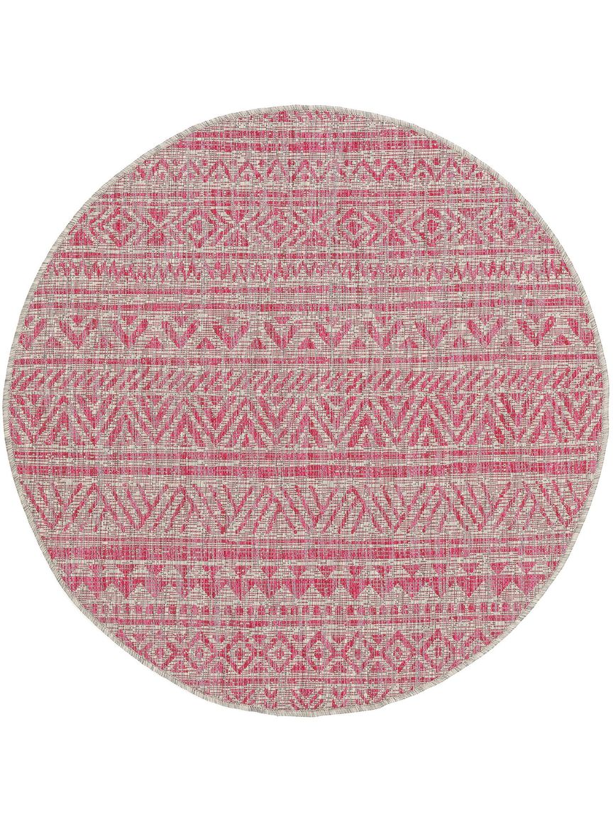 In- & Outdoor Teppich rund Cleo Rosa