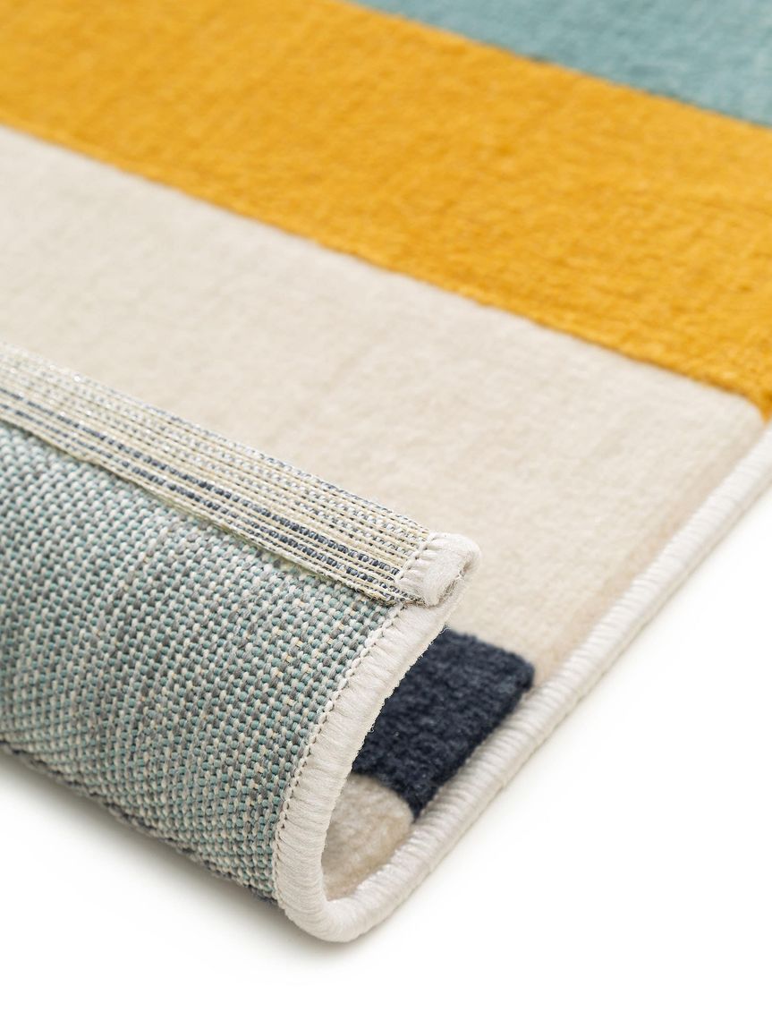 Teppich Dessert Blau / Gelb