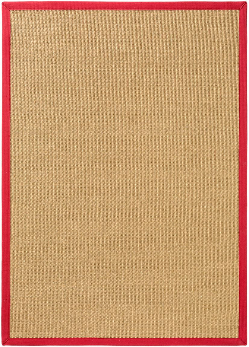 Sisalteppich Sisal Rot