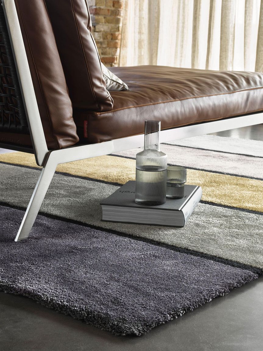 Lyocell-Teppich Twinset Divina Bunt / Grau