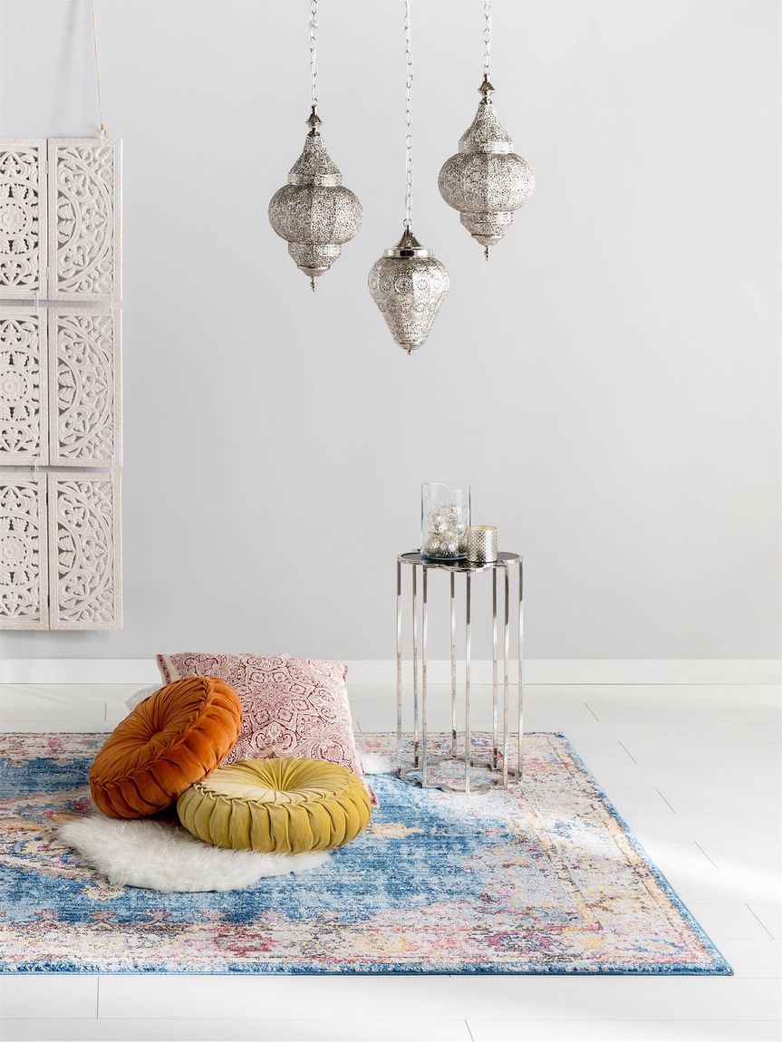 Teppich Tara 240x300 cm Beige / Blau