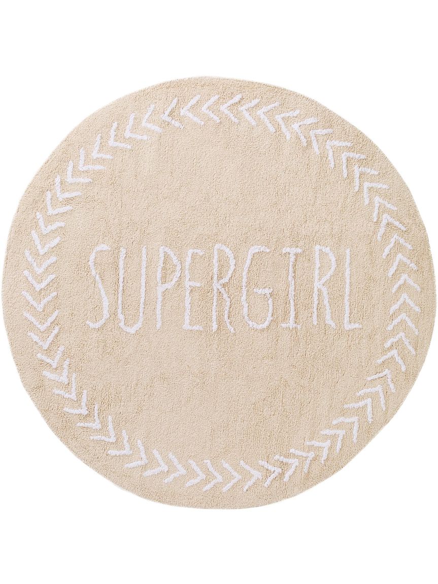 Waschbarer Kinderteppich Inka Ø 150 cm rund Beige