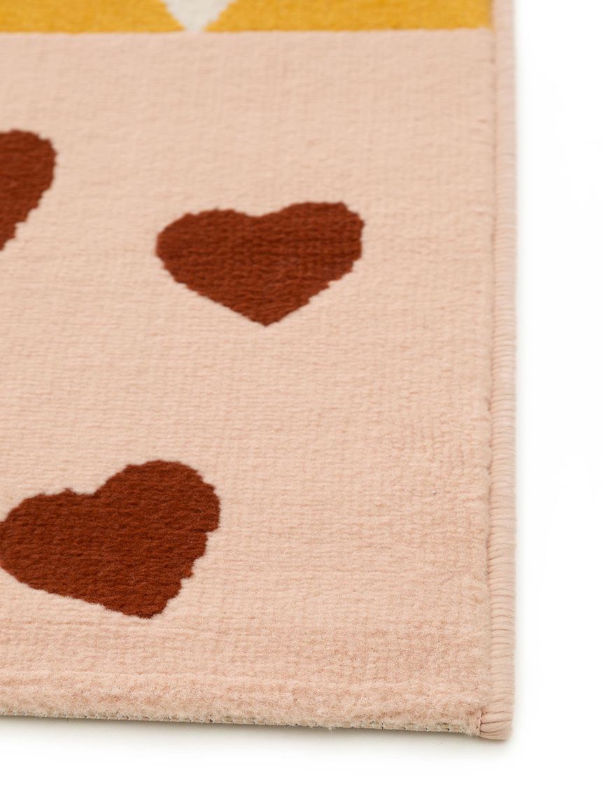 Kinderteppich Juno Bunt / Pink