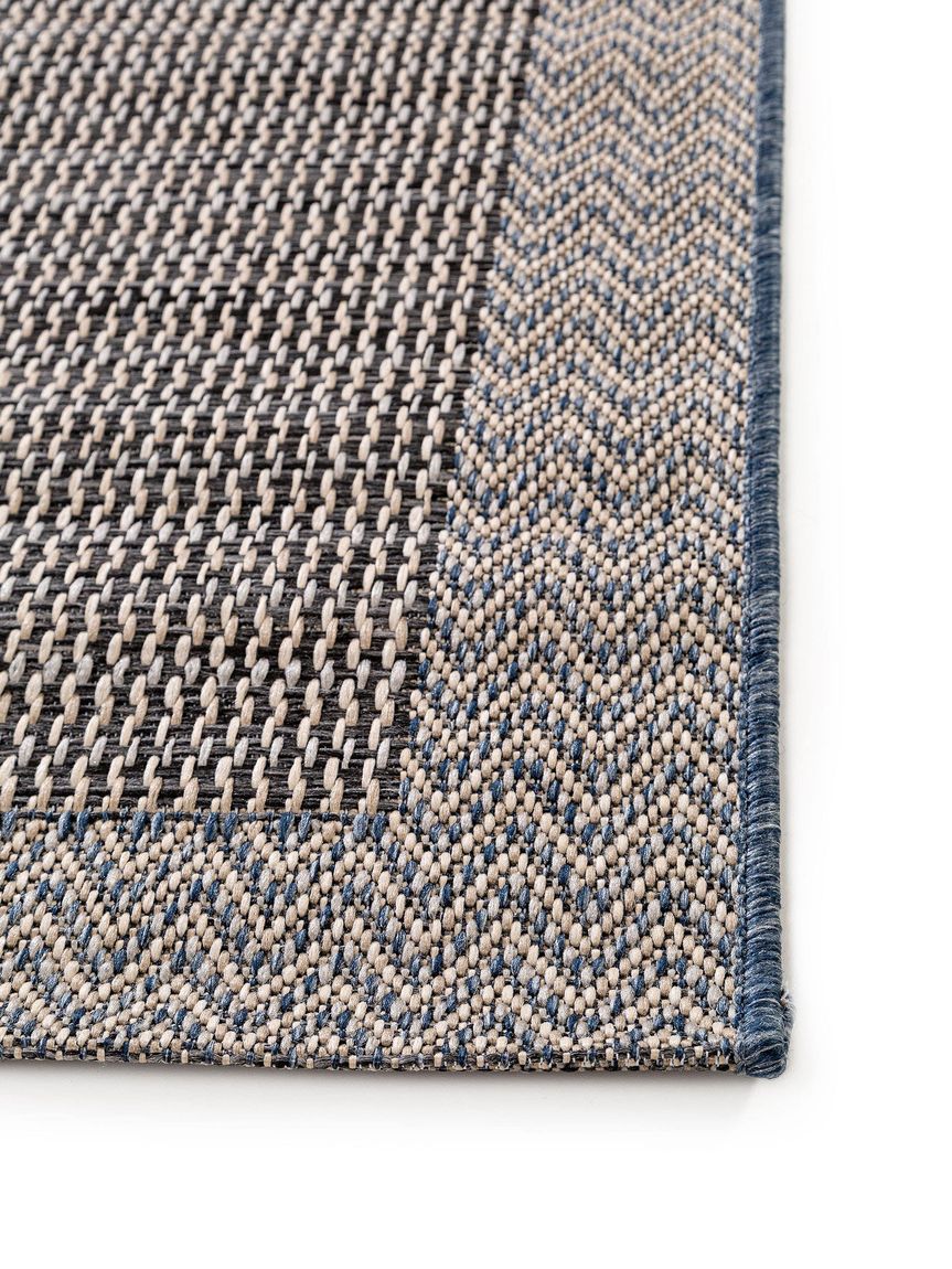 In- & Outdoor Läufer River 67x240 cm Beige / Blau