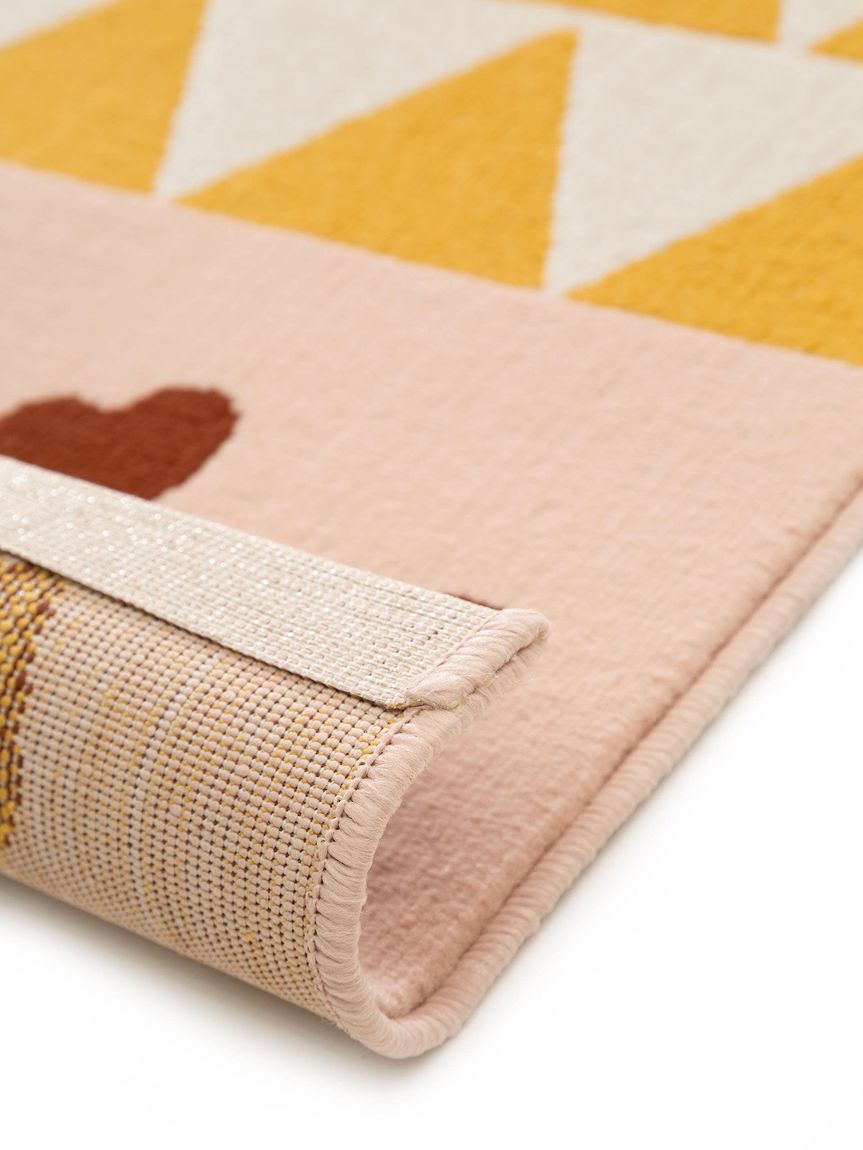 Kinderteppich Juno Bunt / Pink