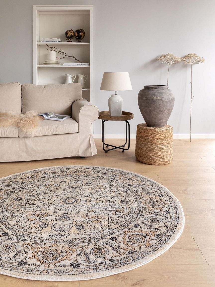 Teppich Sinan Ø 160 cm rund Creame