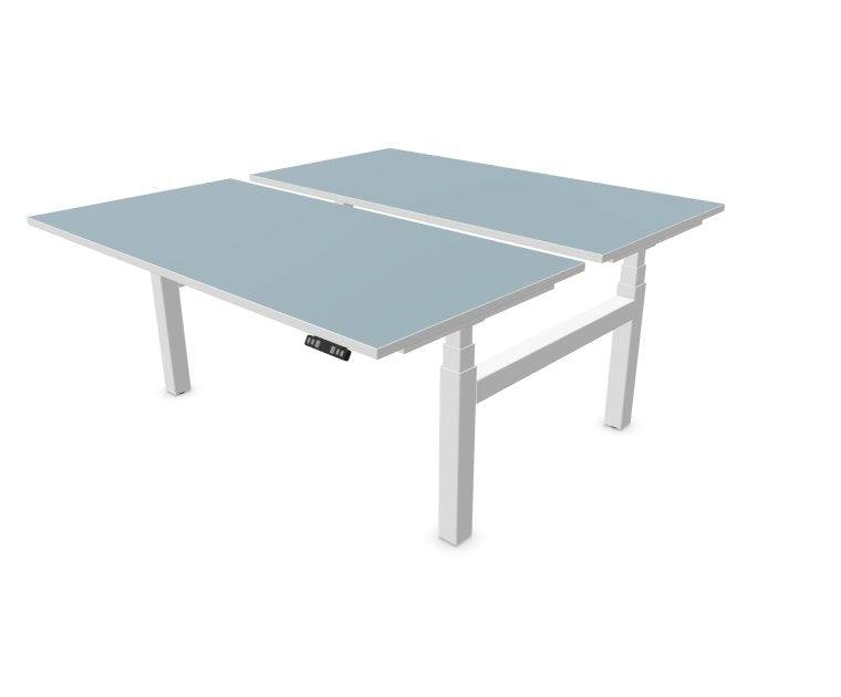 eUp 3 Workbench Doppelarbeitsplatz, elektrisch höhenverstellbar Fjordgrün
