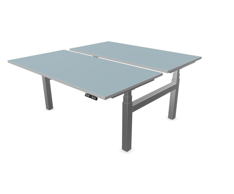 eUp 3 Workbench Doppelarbeitsplatz, elektrisch höhenverstellbar Fjordgrün