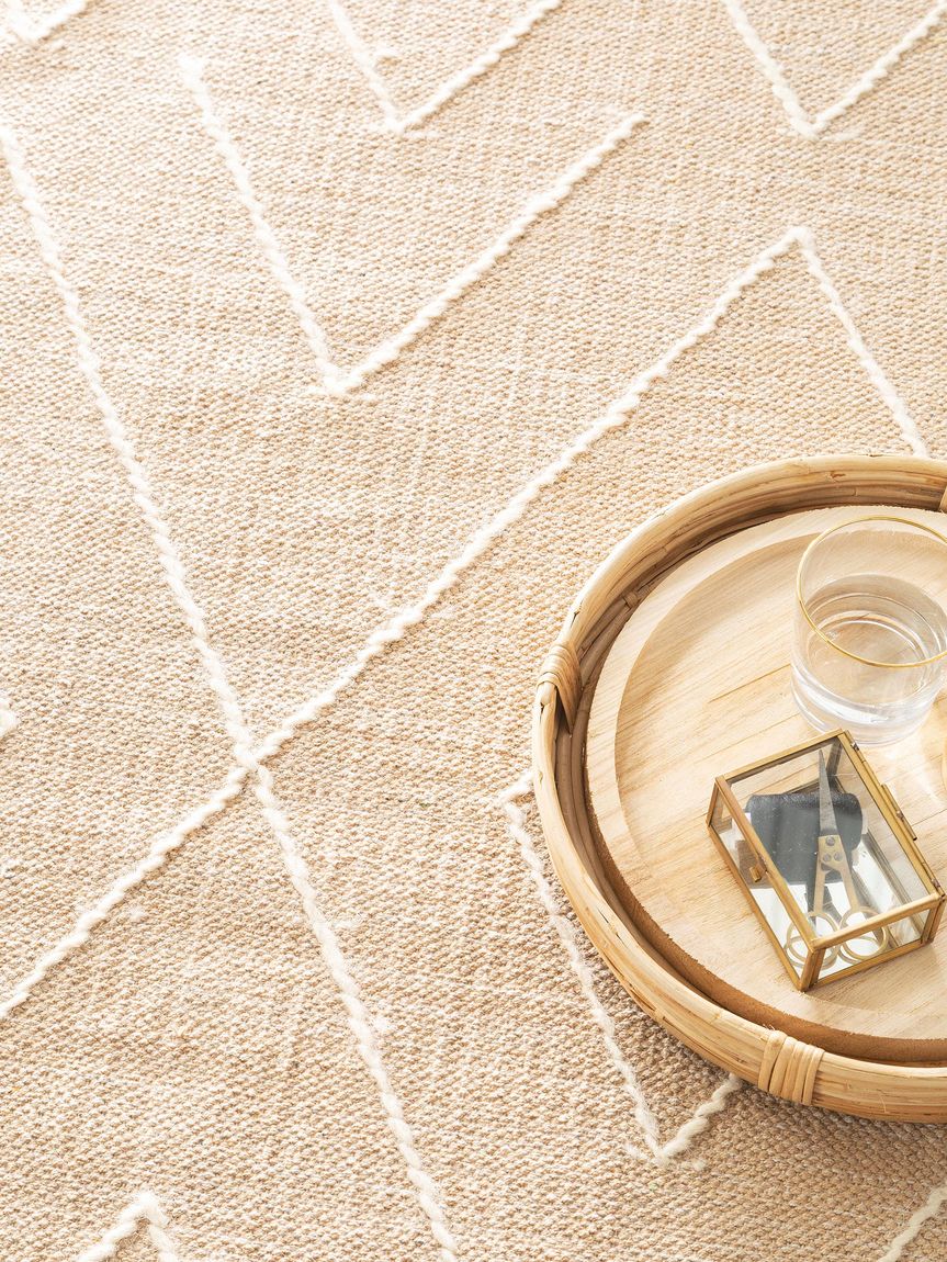 Baumwollteppich Sydney Beige