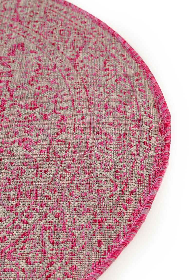 In- & Outdoor Teppich rund Cleo Rosa