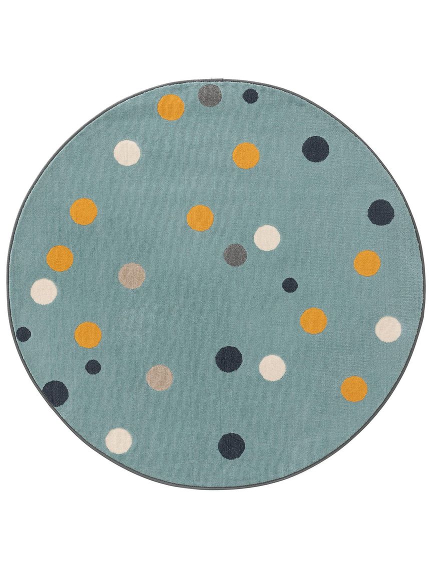 Kinderteppich rund Juno Ø 120 cm rund Bunt / Blau