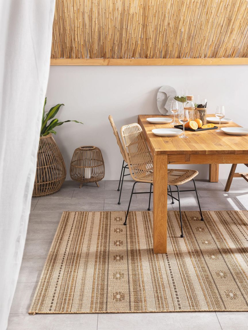 In- & Outdoor Teppich Riso Beige