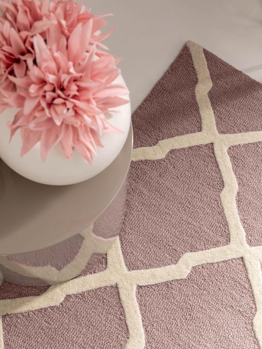 Wollteppich / Läufer Windsor 80x240 cm Rosa