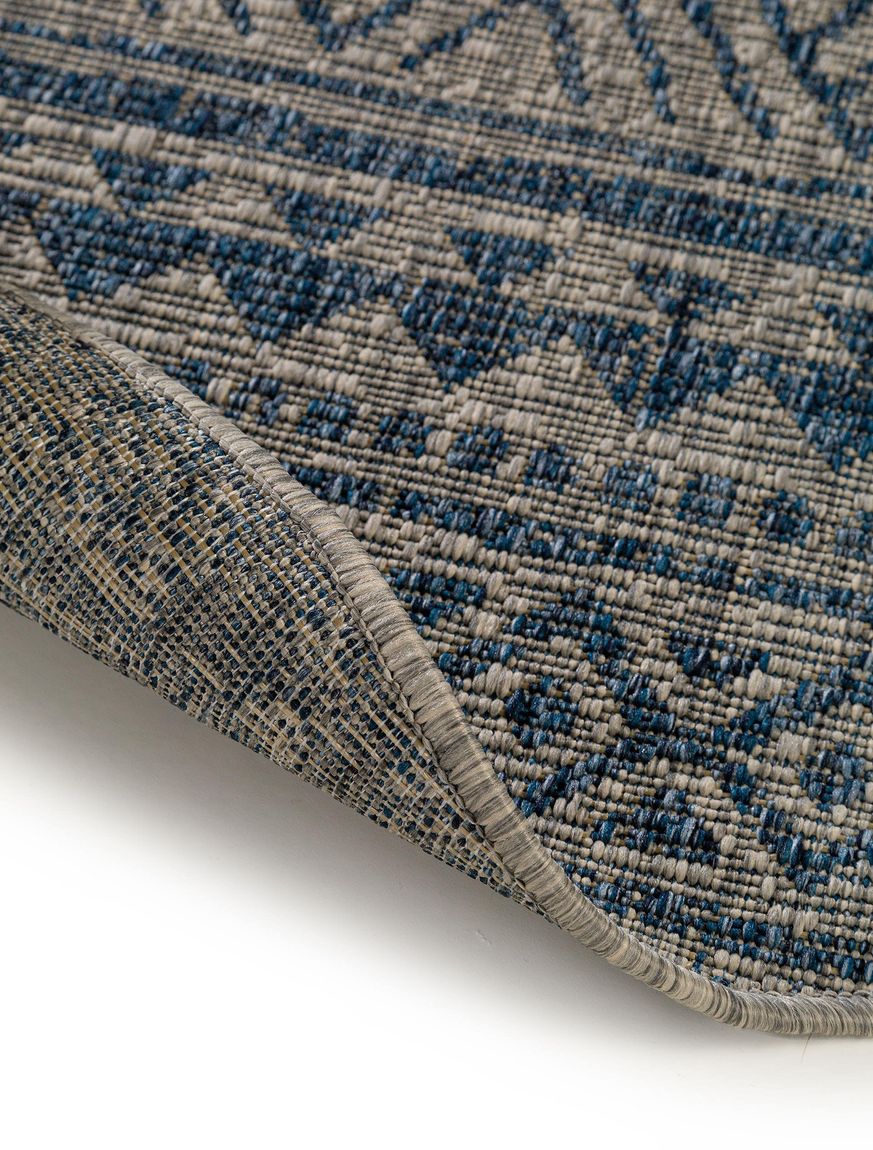 In- & Outdoor Teppich rund Cleo Blau