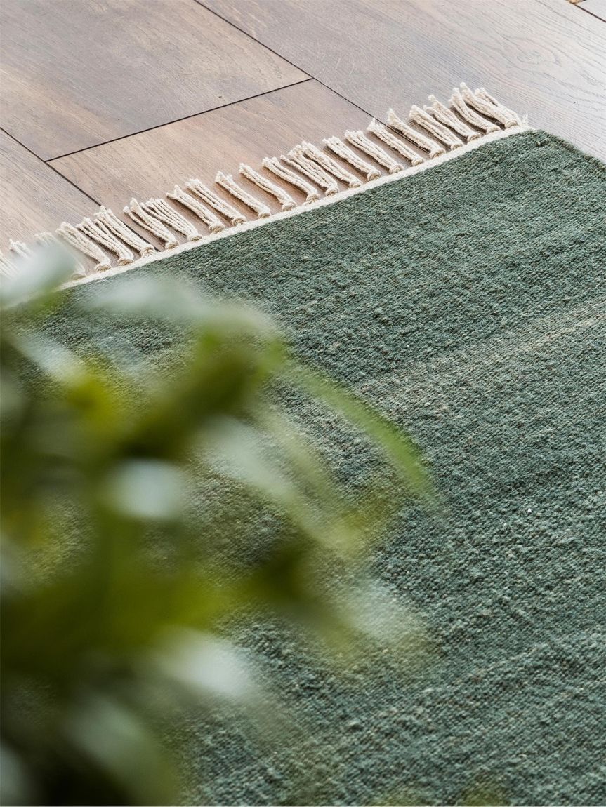 Wollteppich Mala 70x140 cm Grün